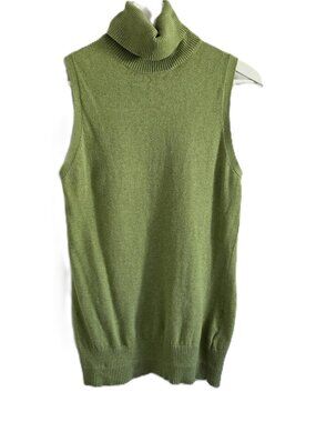 Old Navy green Y2K sleeveless knit turtleneck